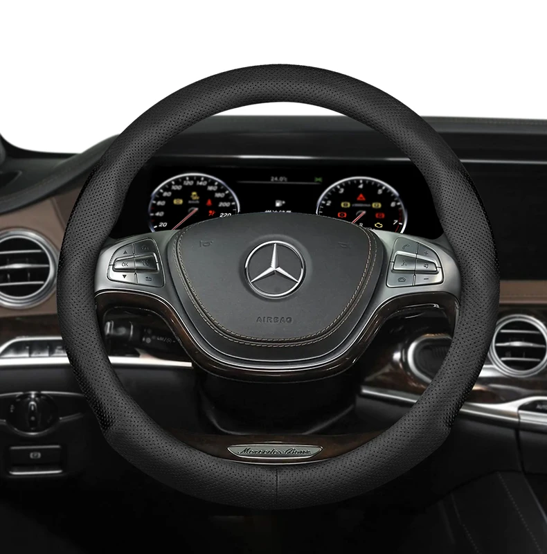 Für Mercedes-Benz 39–40,5 cm Durchmesser, runde Lenkrad-Lenkradabdeckung, ultradünn, W140 W220 W221 W222 W638 W639 W447 – Detail 16