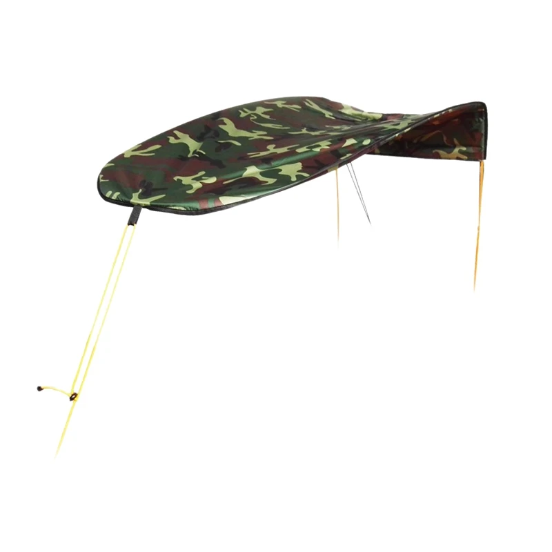 Kayak Sun Shade Canopy,waterproof And Uv Protection Awning Top Cover,folding Sun Shade With