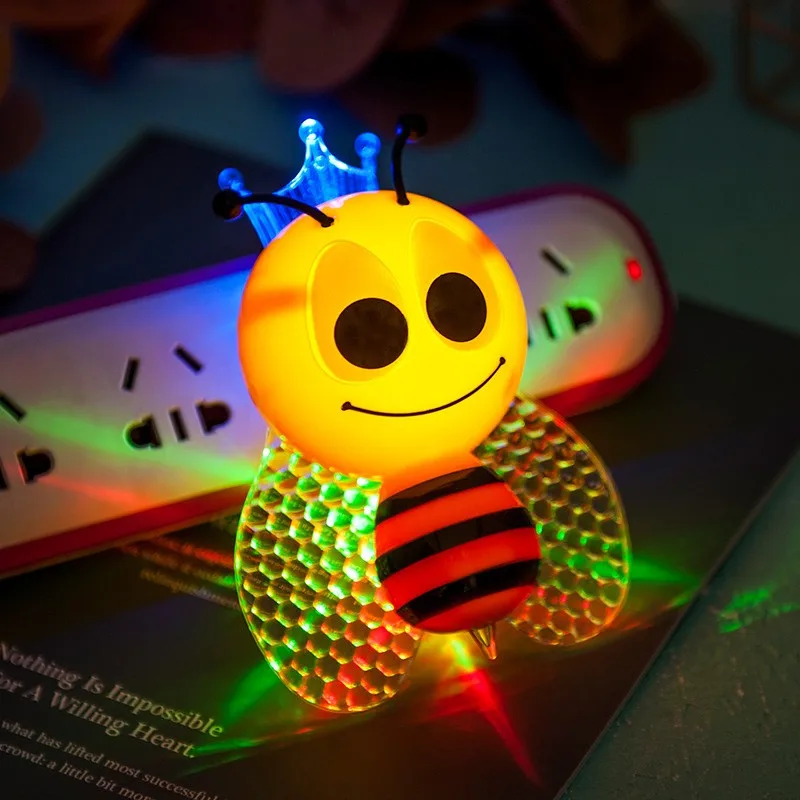 Nightlight Bee Design  Lamp Light-Controll Wall Nightlight for Baby and Toddlers with EU Plug Bedroom Decoration Lamp bathroom night light