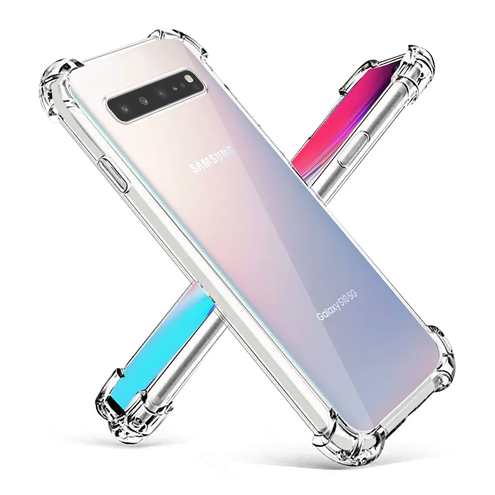 Shockproof Clear TPU Soft Silicone Transparent Airbag Phone Case Cover
