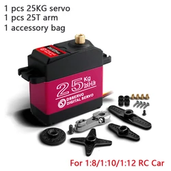 High-Performance Waterproof Digital Servo with Metal Gears (20Kg - 40Kg) for RC Cars (DS3225-180)