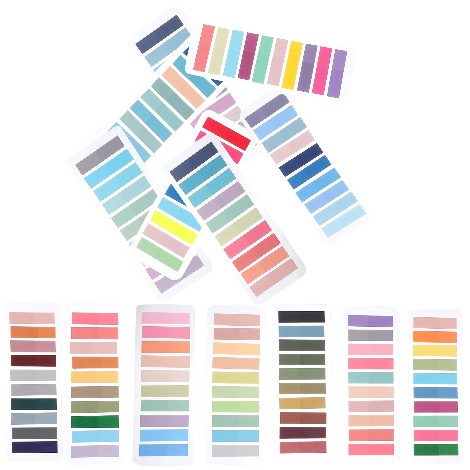 

14 Sheets Highlight Strips Morandi Index Post Convenient Reading Sentence Markers Tag