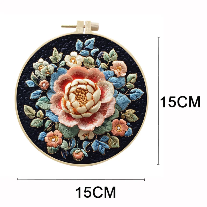 Elephant Embroidery Kit for Adult Cross Stitch Kits with Animal Patterns and Instructions DIY with Threads and Needles
