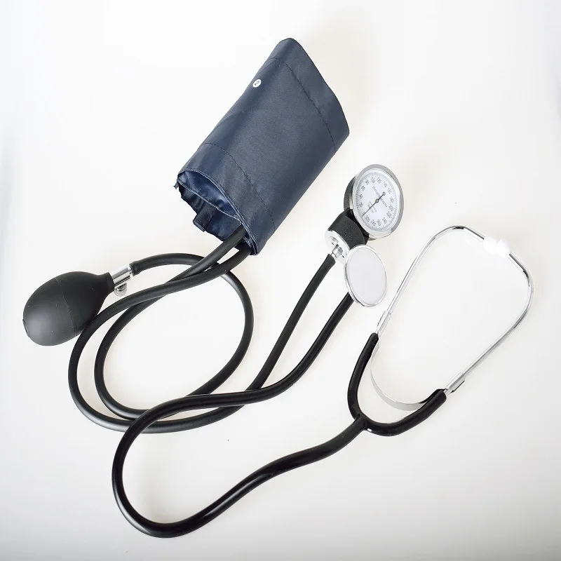 JUSTLANG Medical Manual Blood Pressure Monitor Stethoscope Easy To Carry Arm Style Adult Child Single Listening Head