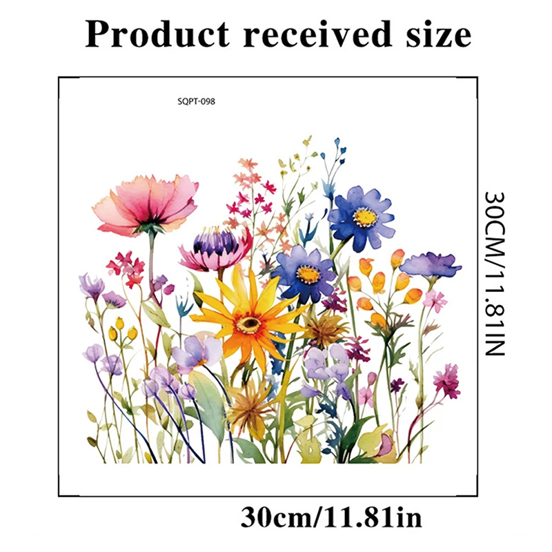 Various Green Plants Flowers Wall Sticker Bathroom Toilet Decor Decals Living Room Cabinet Home Decoration Self Adhesive Mural