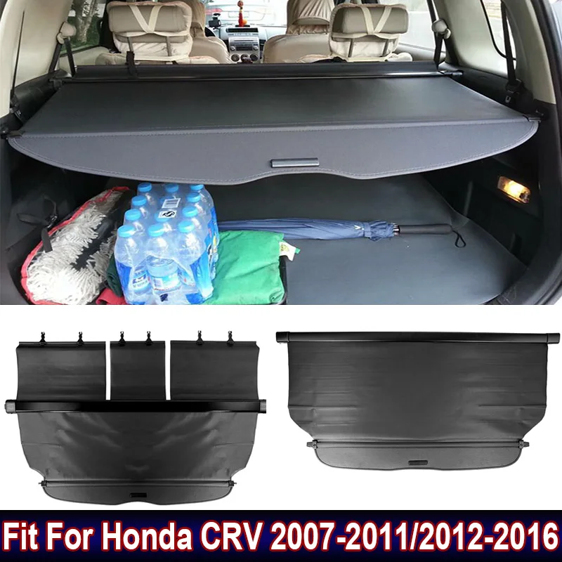 Car Accessories Rear Trunk Cargo Canvas Cover Partition Curtain Screen Shade Security Shield For Honda CRV 2007-2011 / 2012-