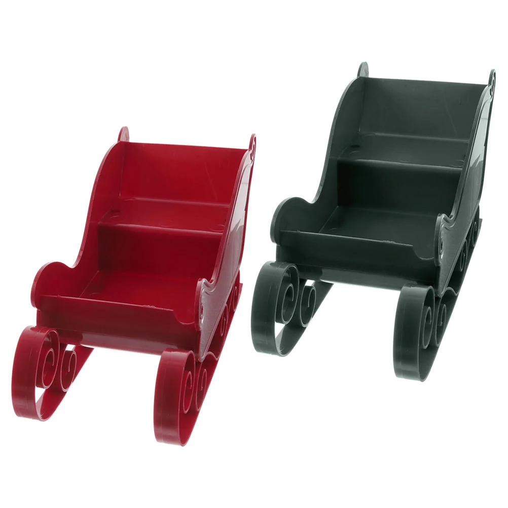 

Xmas Sleigh Decoration Christmas Sleigh Model Decorations Tabletop Holiday Party Favor New Year Gift Party Decoration