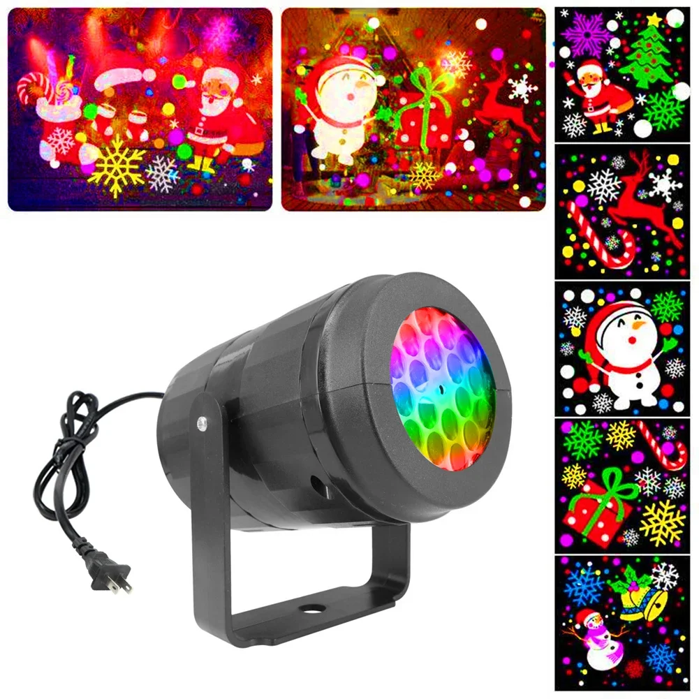 2024 Christmas Led Lights Projector DJ Party Lights Stage Light Santa Claus Chri