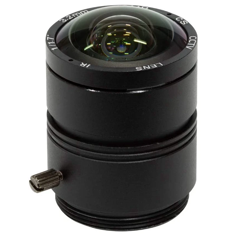 

Полный-120 градусов ультра широкоугольный объектив CS для камеры Raspberry Pi HQ, 3,2 мм фокусное расстояние с ручной фокусировкой