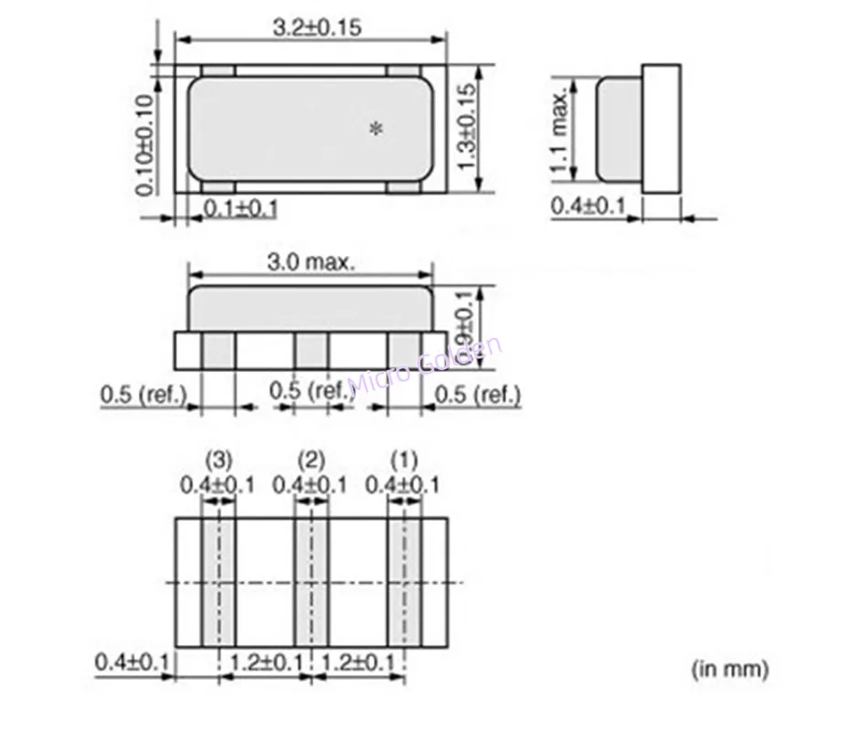 (10개) CSTCE12M0V53-RO 12M 12MHZ SMD 3213 3핀 3.2*1.3mm CSTCE 세라믹 수정 발진기 CSTCE12M00G53-RO SMD-3 MURATA