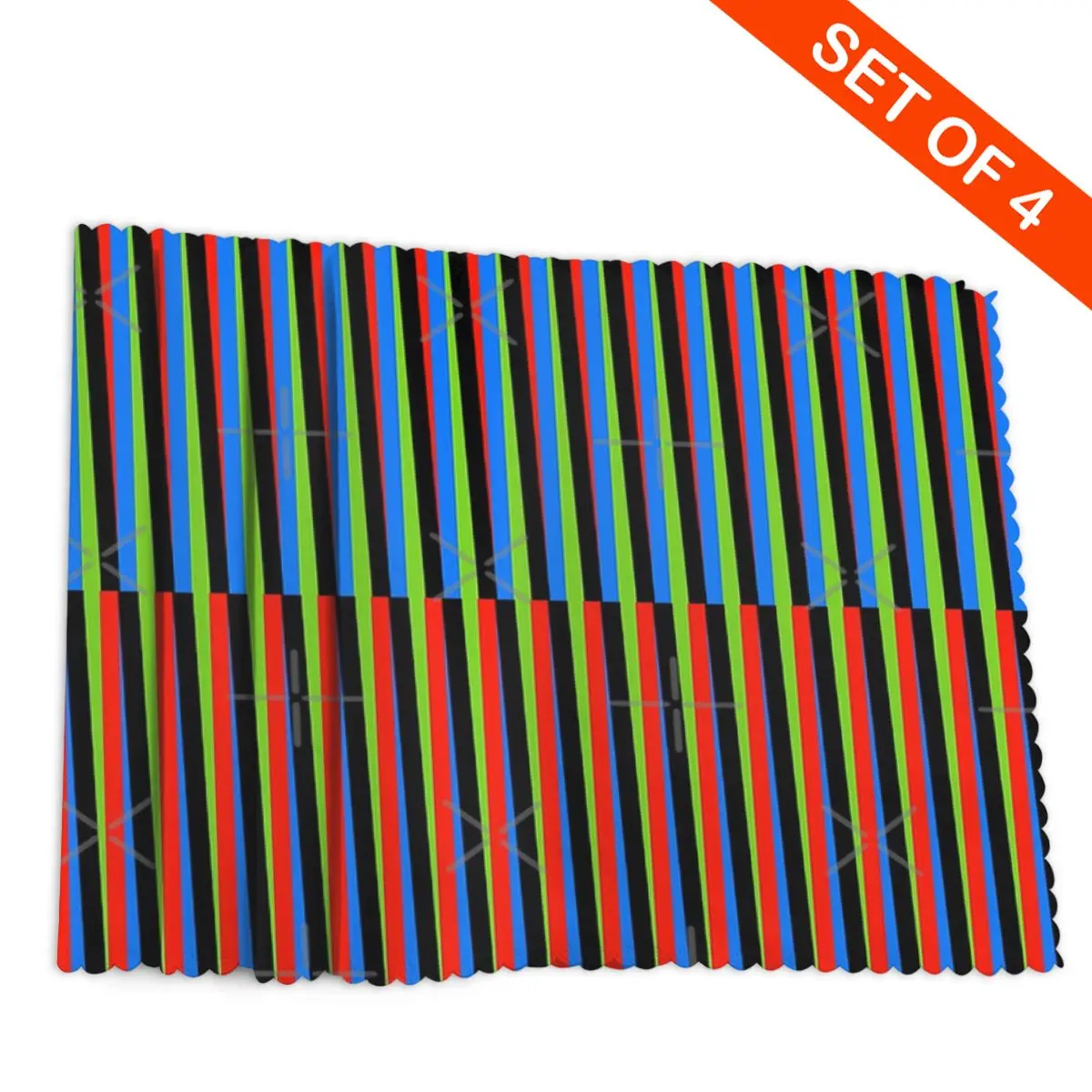 Maiquetia Venezuela Cruz Diez 디너 플레이트 매트 4 시트 실리콘 매트 커피 테이블 레트로 장식 컵 받침