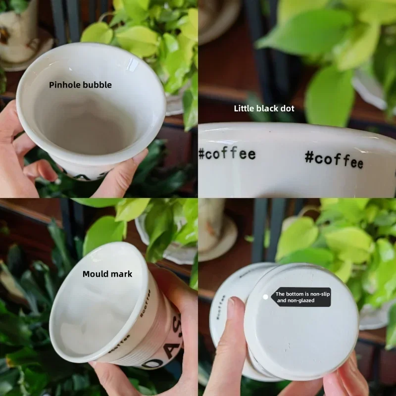 Ceramic Hand Pinch Coffee Mug Funny Kawaii Cup