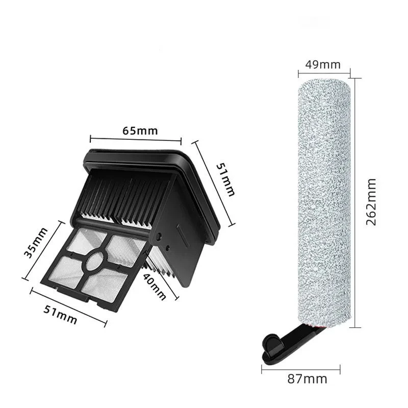 Lot De Brosses à Rouleaux De Rechange Pour Aspirateurs Pro Et Pro Wet