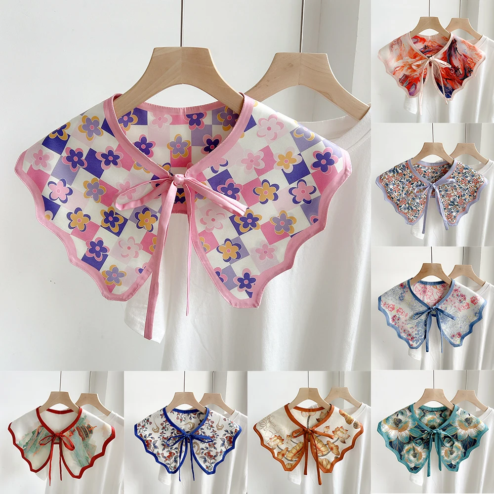 

False Collar Shawl Scarf Summer Fake Collar Shoulder Wraps Decoration Detachable Collar Dress Shirt Collar For Women Neckwear
