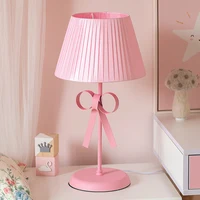 F6 Pink Bow Design Table Lamp, Adjustable Princess Pink Light, Kids' Room Bedside Lamp, Remote-Controlled Nightstand Light 2
