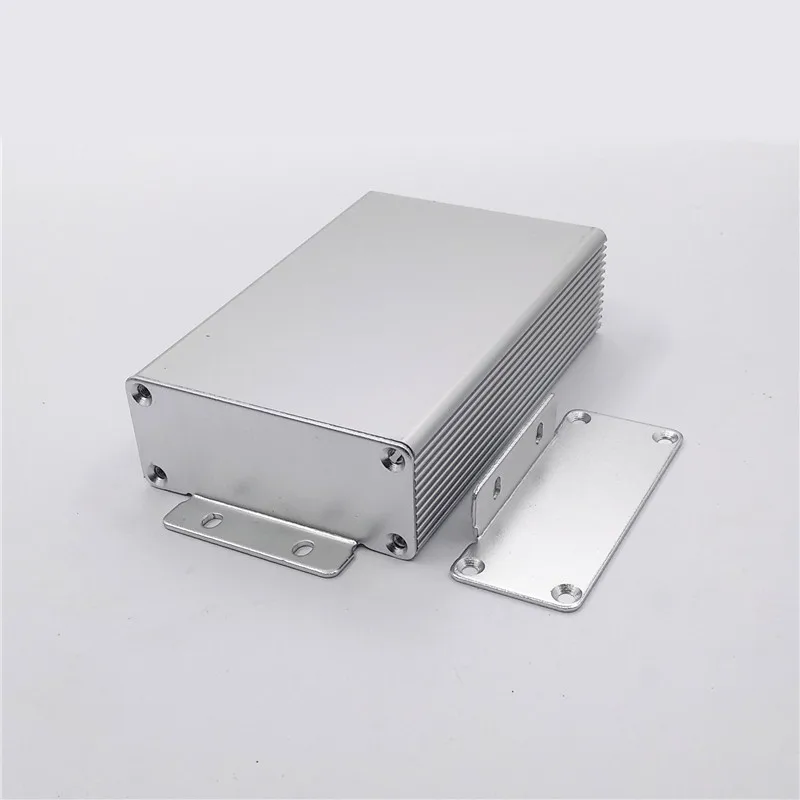boitier en aluminium argente pour projets boite instruments pcb piece 02