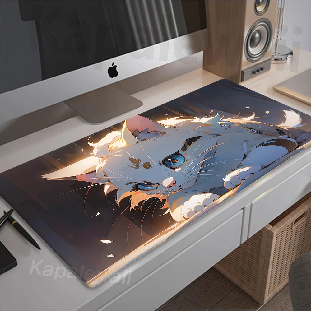 

Gaming Mousepad Gamer Mousemat Desk Pad XXL Mouse Pad Keyboard Mat Tapis De Souris Cute Cat Mouse Pad For Gamer Large Mousepad