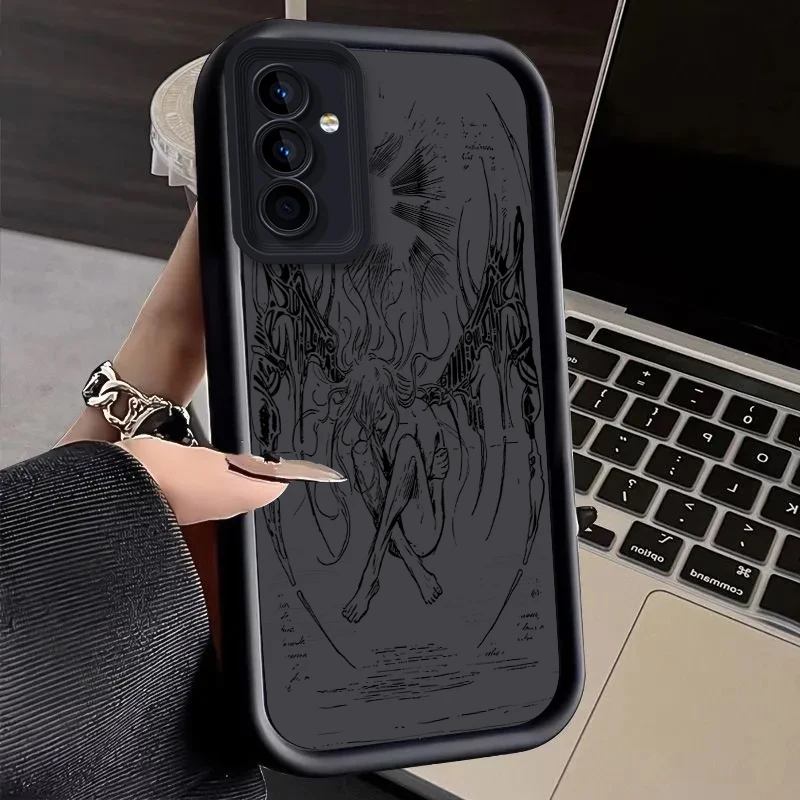 Retro Punk Angel Design Phone Case - Stylish Protective Cover