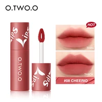O.TWO.O Velvet Matte Lipstick Lightweight Liquid Lipstick Cosmetics Non Sticky Lip Glaze Waterproof Long Lasting Lip Tint Makeup