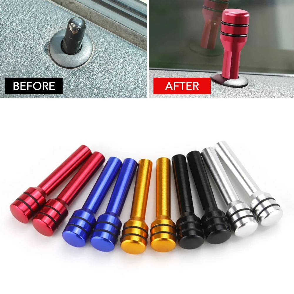Car Alloy Door Lock Pins Lock Pin Screw Knob for Volkswagen VW Polo ...