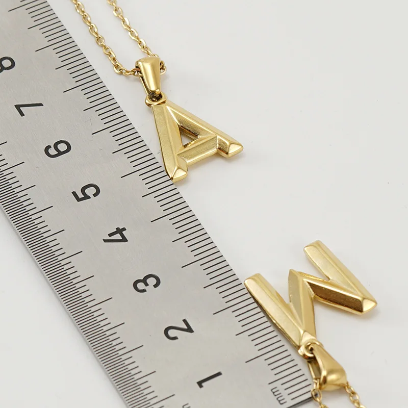 

2022 New Trend Stainless Steel Plated 18k Gold Letters Necklace For Men Women Fashion Charm Party Gift Jewelry Necklace