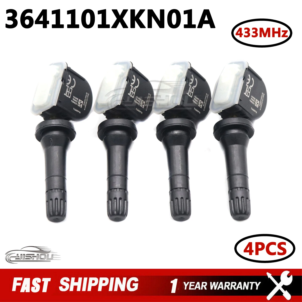 

Датчик давления в шинах 3641101XKN01A TPMS 4 шт. для бака Great Wall 300 VV7 POER WEY Coffee Mocha Haval Jolion H6S 2018-2023