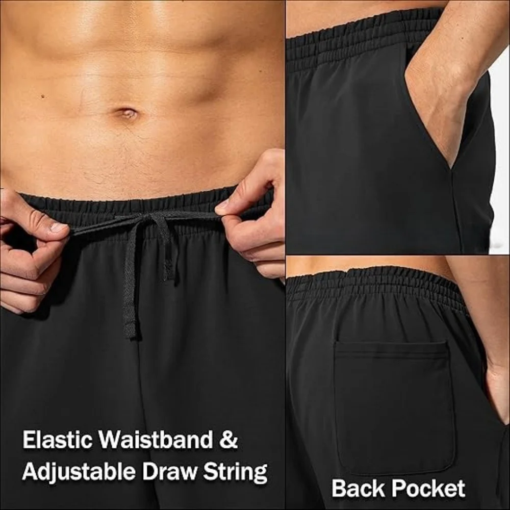Men's Athletic Jogging Sweatpants - Elastic Fitness Training Trousers