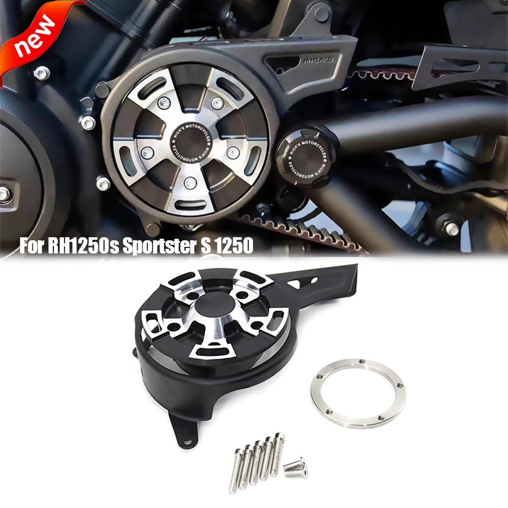 

Новая крышка звездочки мотоцикла для RH1250s Sportster S 1250 RH975 Nightster 975 2022 2021 Левая крышка звездочки
