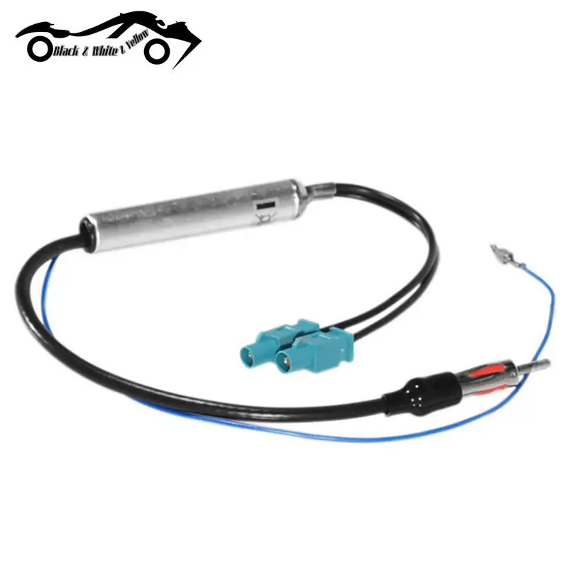 

AM/FM аудио кабель, радио, двойной адаптер Fakra-Din для антенны VW, адаптер для Audi, автомобильные аксессуары