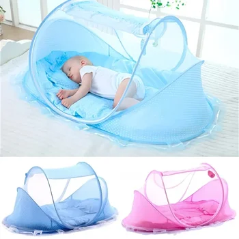 Biancheria da letto per bambini Rete per culla Rete per dormire pieghevole portatile Tenda per zanzare per neonato Tenda per letto per bambini Zanzariera per culla