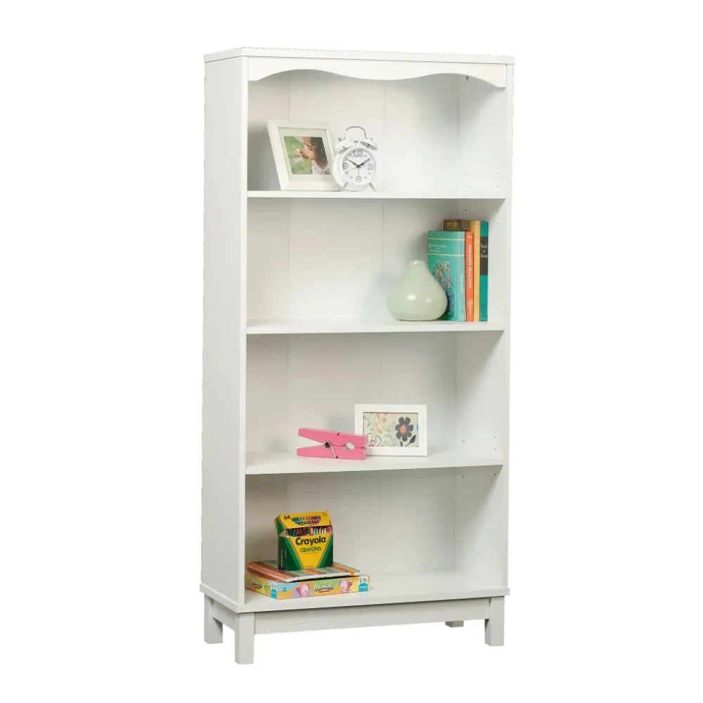 Storybook Bookcase, Soft White Finish   4-Shelf Bookcase,  Kids Bookshelf 3