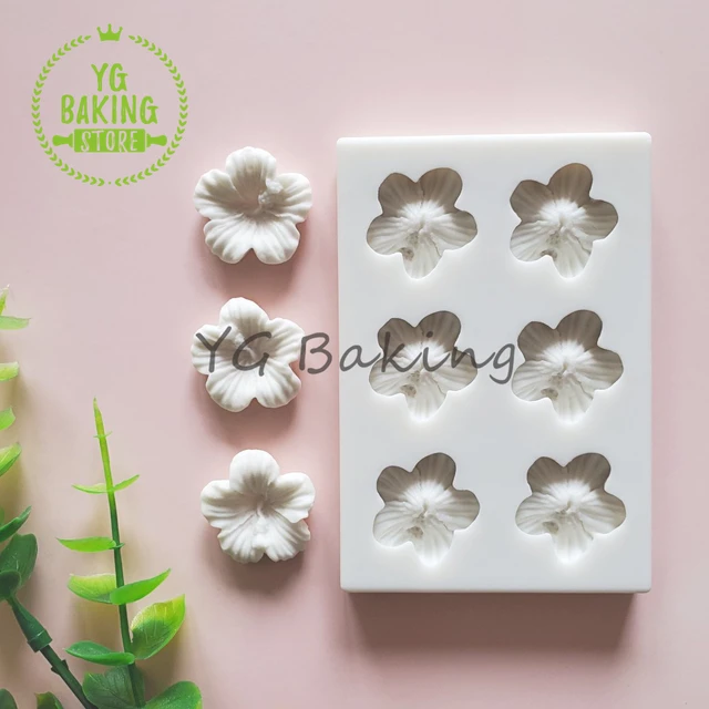 3D Flower Silicone Mold (3 Cavity), Floral Mold