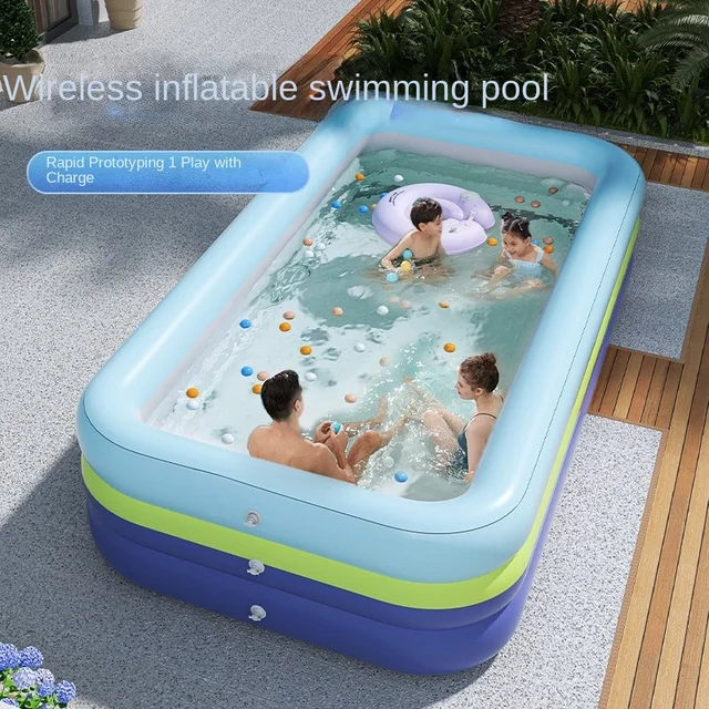 Piscine gonflable pour enfants, grande piscine gonflable d'extérieur, vêtements épais, vente en gros 1