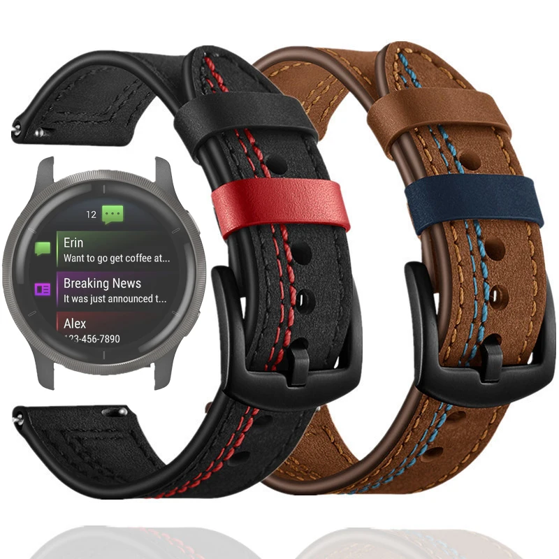 Premium Leather Watch Band - Elegant Sports Strap