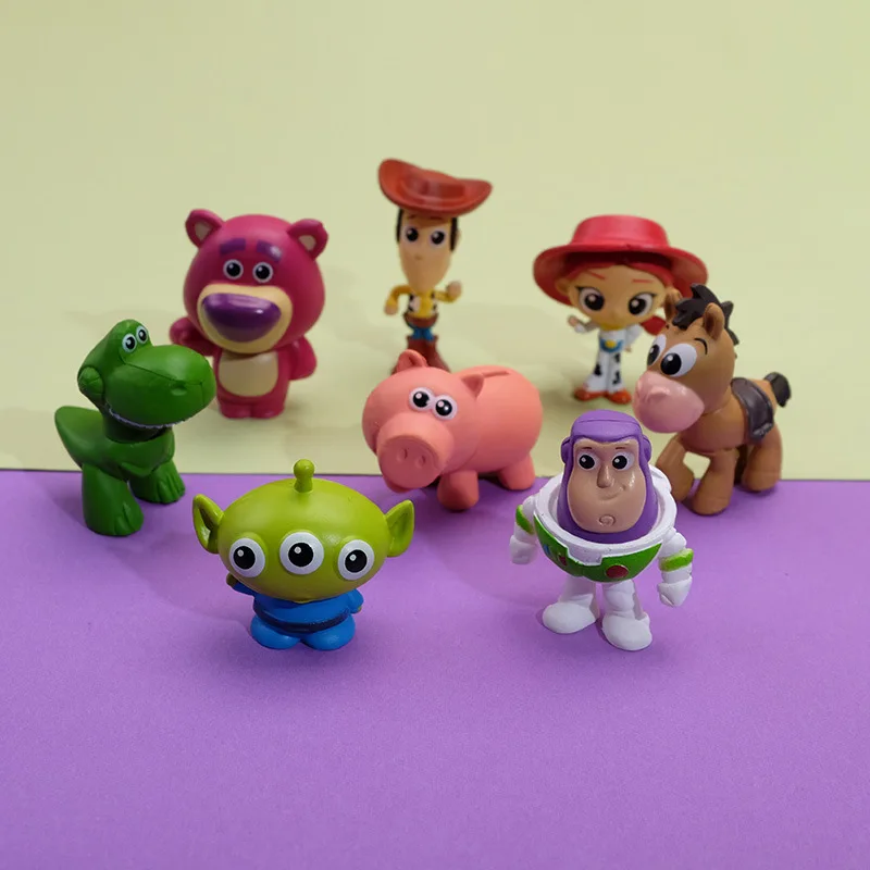 8pcs / Set Toy Story Action Figure Anime Cartoon Model Doll Car Decoration Cake Accessories Anime Figure Toy Children's Gift - 3