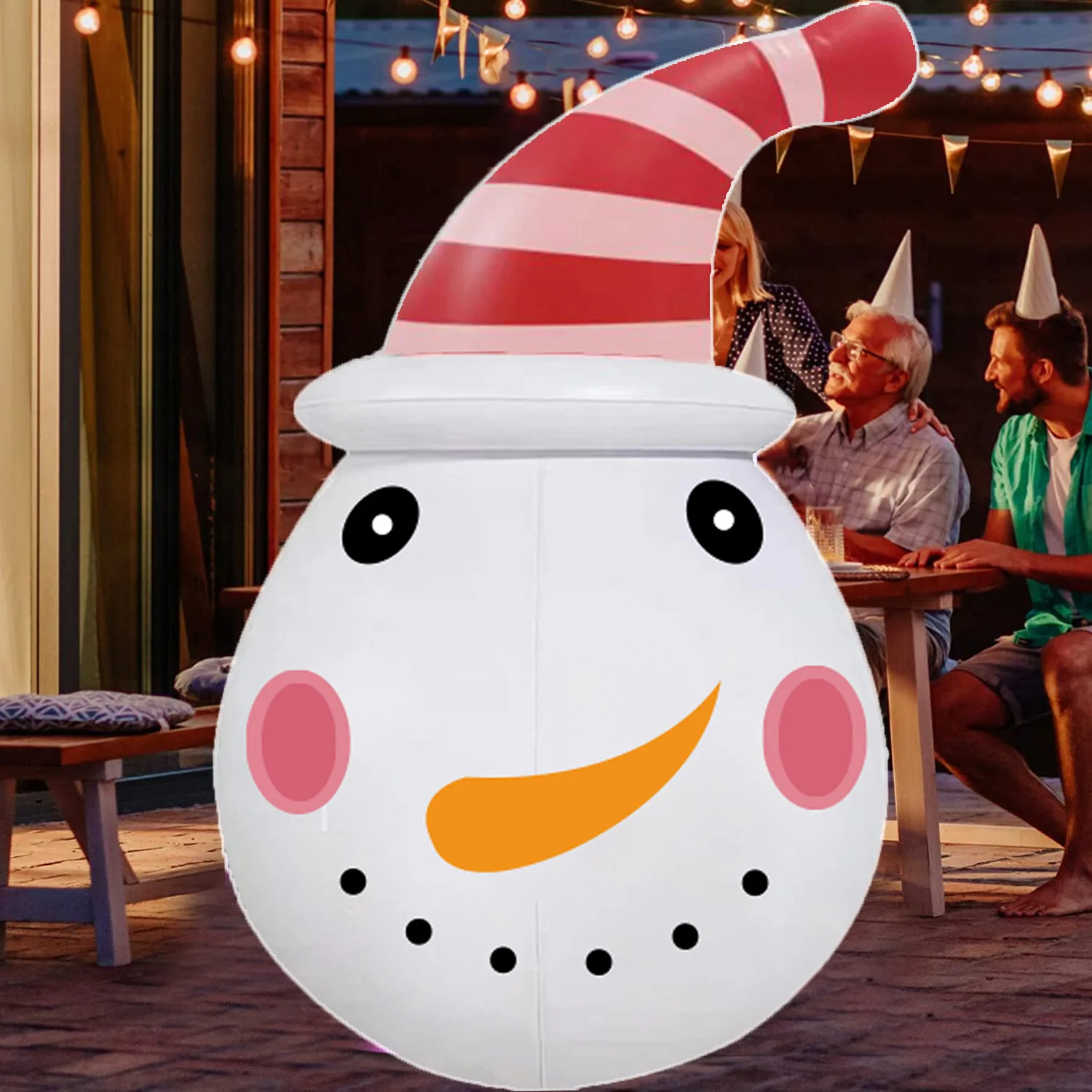 

1pcs Christmas snowman Kawaii PVC inflatable Christmas snowman Christmas garden party decorations baby shower party supplies