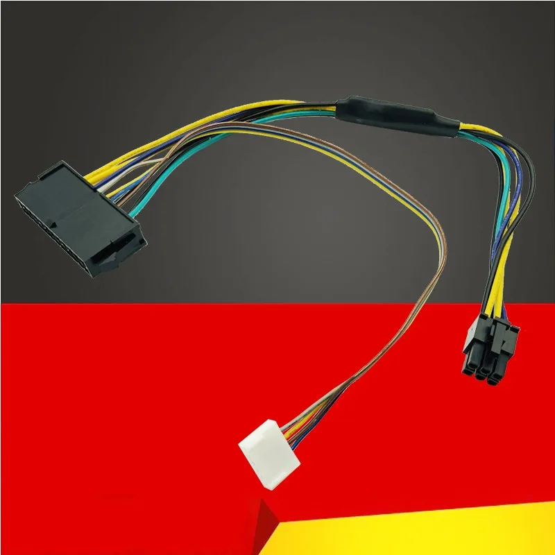 30CM Modular Power Supply Cable ATX 24Pin 24 Pin Female to 6Pin 6 Pin Male Mini 6Pin Connector