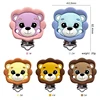 3/10pcs Lion Silicone  Pacifier Clips For DIY Baby Teething Necklace Dummy Holder Baby Teether 6