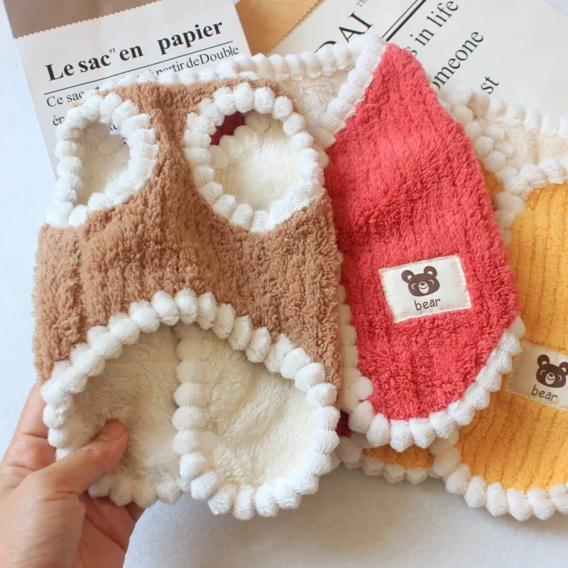

Cartoon Solid Color Coat Jacket Pet Clothing Cute Warm for Small Dogs Clothes Autumn Winter Fashion Girl Chihuahua Cats Costume