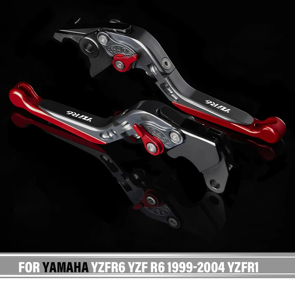 

For Yamaha YZFR1 YZF R1 2002-2003 YZFR6 YZF R6 1999-2004 Motorcycle CNC Adjustable Folding Extendable Brake Clutch Levers Handle