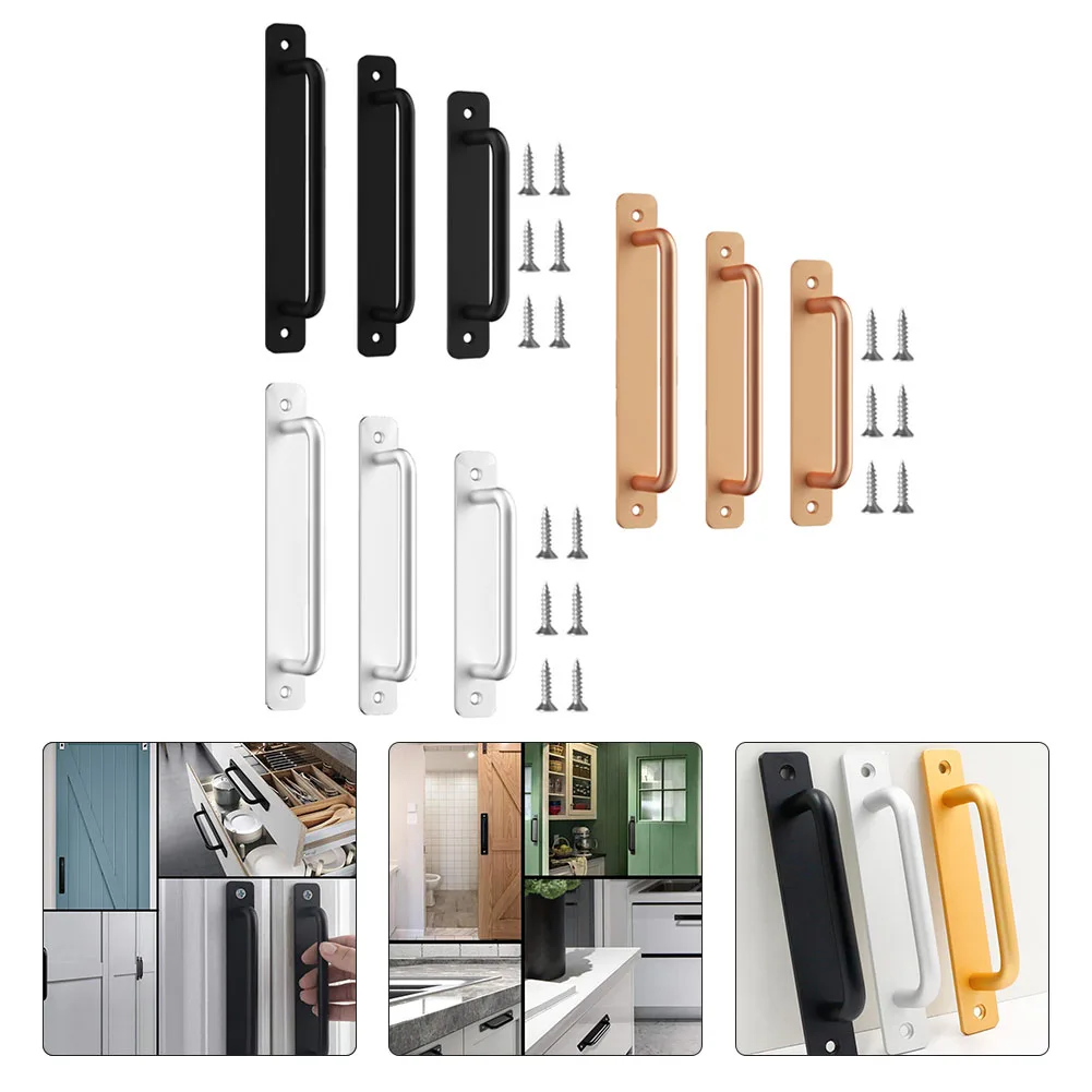 1PC Sliding Door Handle Aluminium Alloy Balcony Kitchen Door Pulls Furniture Handle Window Cabinet Pull Hardware Knob