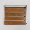 Wall Mounted Folding Chair Bathroom Shower Seat Waterproof Wooden Footstool Hidden Folding Chair For Bathing Space Saving 5