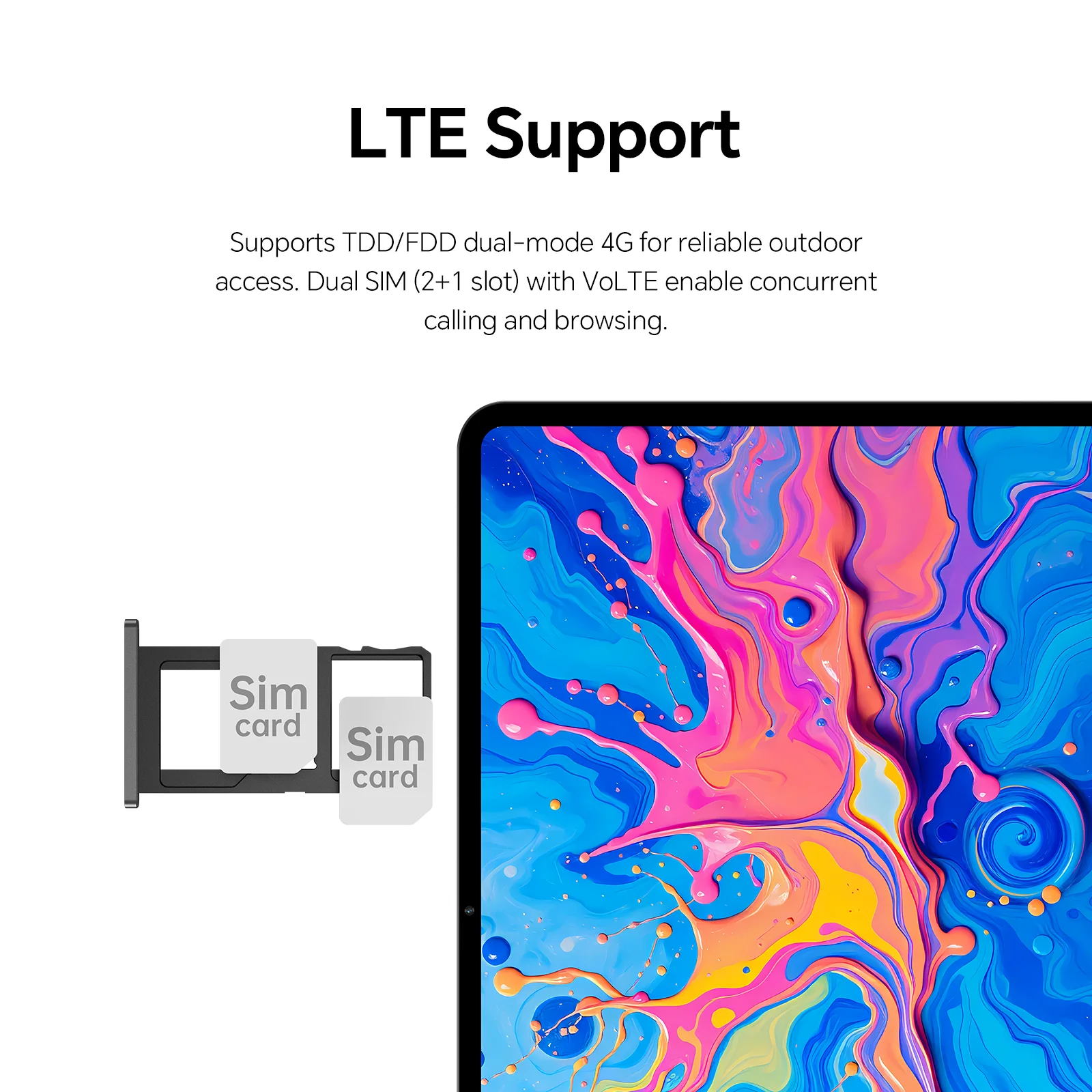 Teclast ArtPad Pro Tablets PC 12.7 inch MediaTek Helio G99 8GB RAM+256GB ROM 2.2K Ultra 10000mAh 30W 4G LTE Android 15