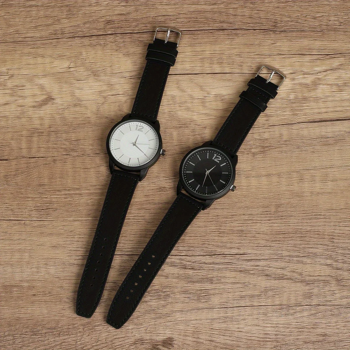 1pc-Quartz Watch Circular Surface Simple and Stylish Business Casual Watch (Box Not Included)