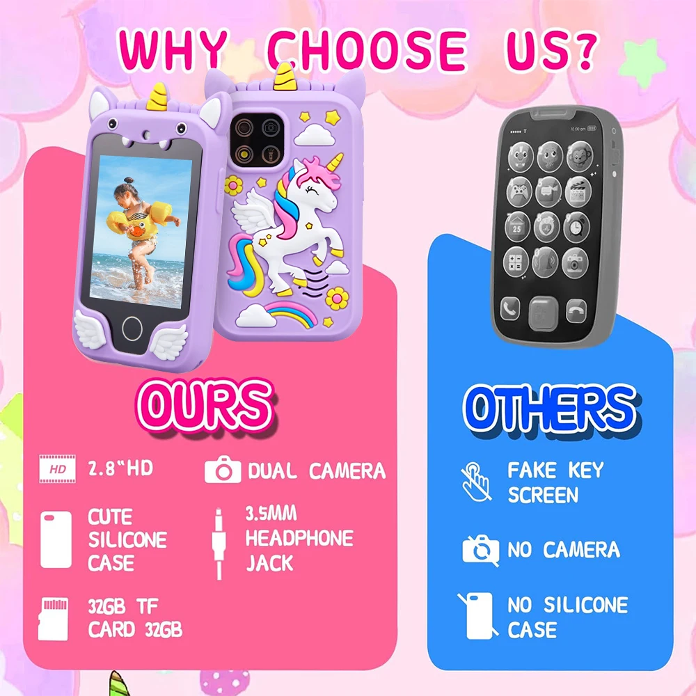 Unicorn Kids Toy Phone 6