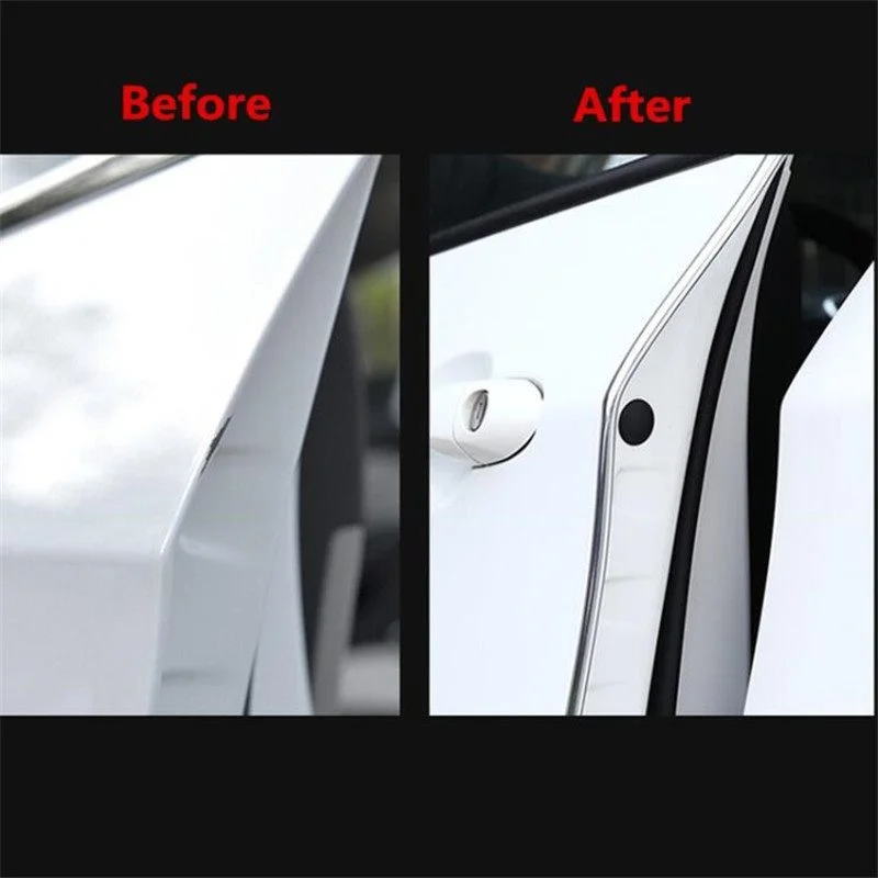 Car Door Edge Guards Car Door Anti Collision Strip Car Door Protector Car Door Rubber Protector Car Door Edge Protector Car Door Edge Scratch Protector DIY Silver Moulding Trim Strips