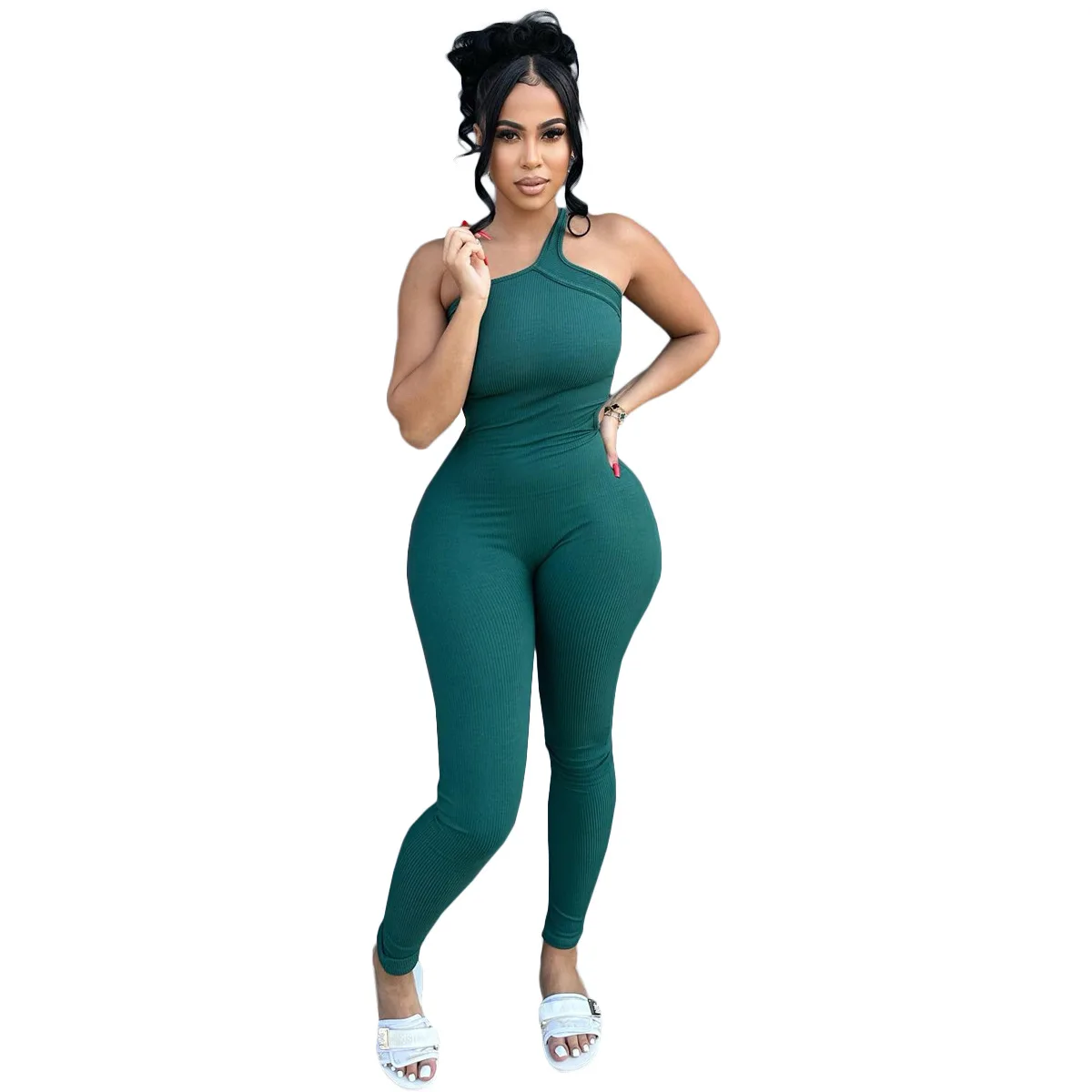 

LEOSD Ladies Jumpsuit Cheap Elegant Long Women Overalls Sexy Sleeveless One Piece Jumpsuit and Rompers Women Bodycon Jumpsuit