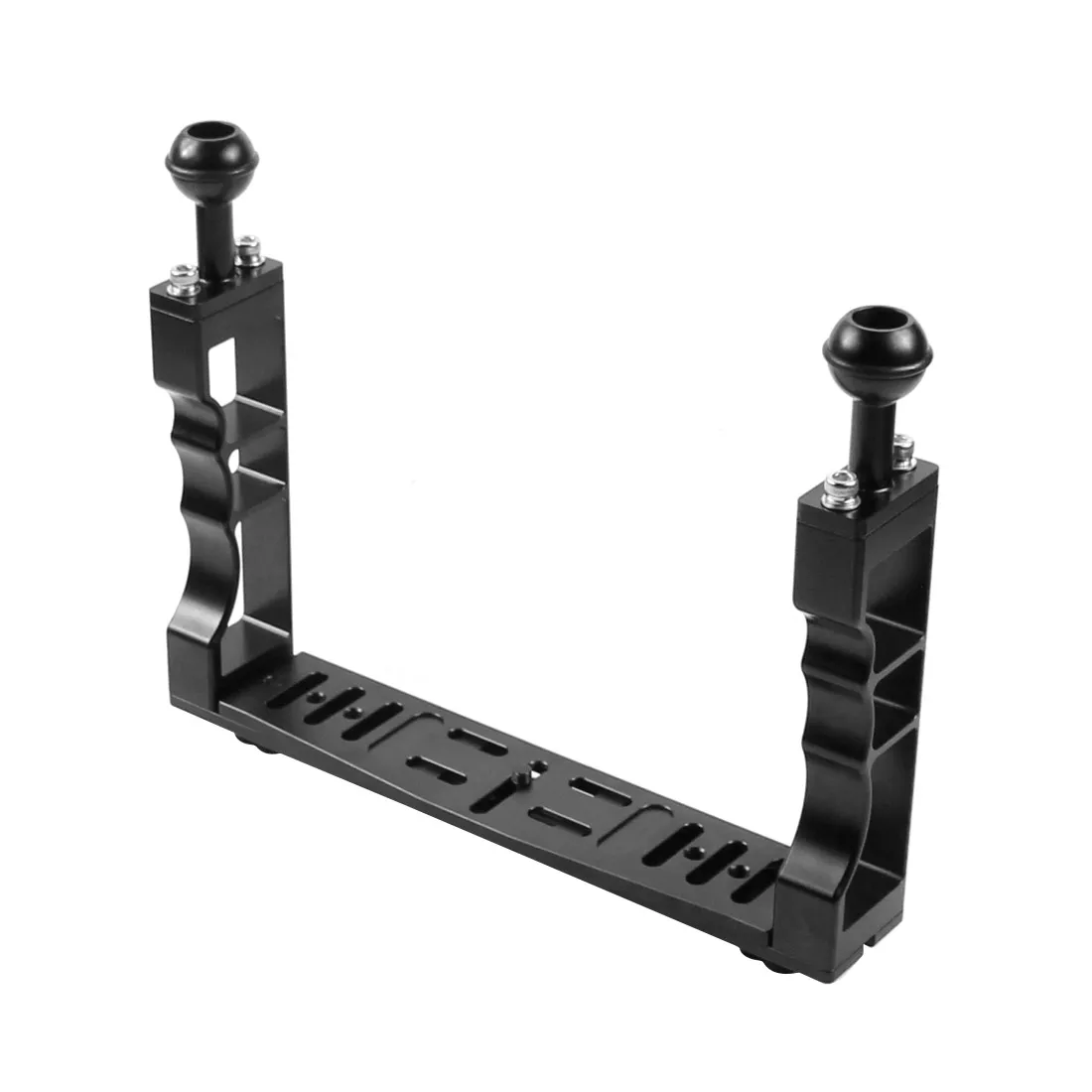 Aluminium Legierung Unterwasser Griff Stabilisator Tablett für Kamera Gehäuse Fall Tauchen Fach Halterung für GoPro DSLR Smartphones – Detail 16