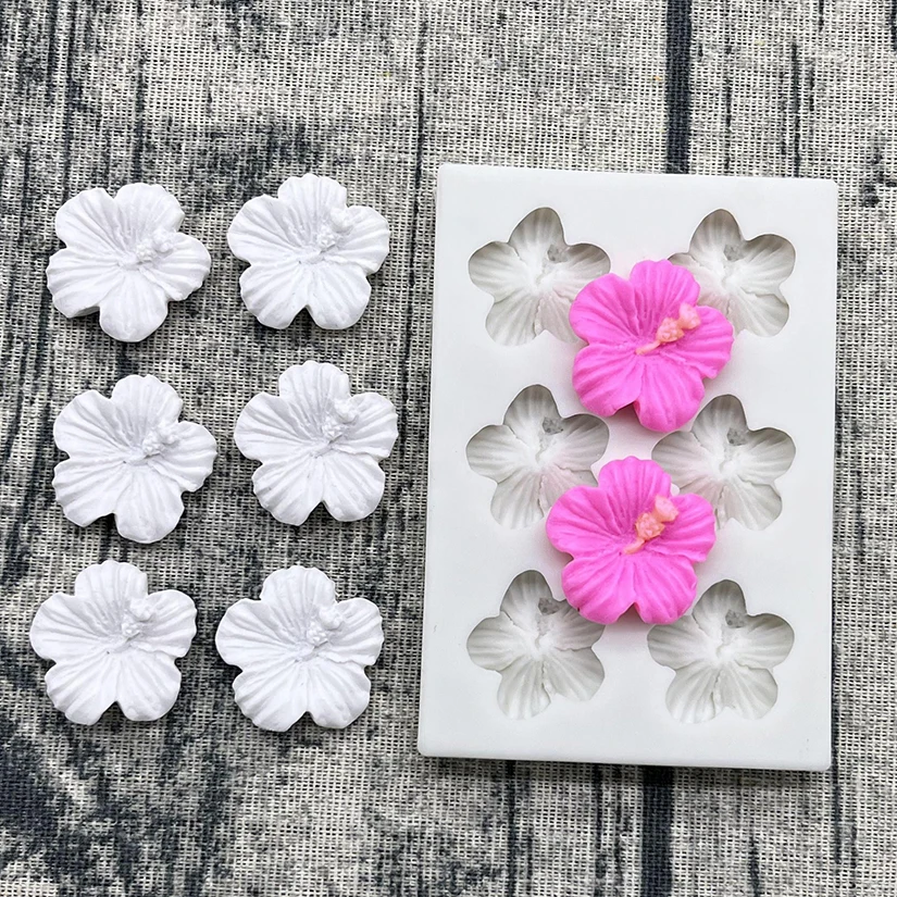 Kamelie Mini Rose Daisy Blume Silikon Sugar Mold Harz Werkzeuge Schokolade Cupcake Backform Fondant Kuchen Dekorieren Werkzeuge – Detail 11