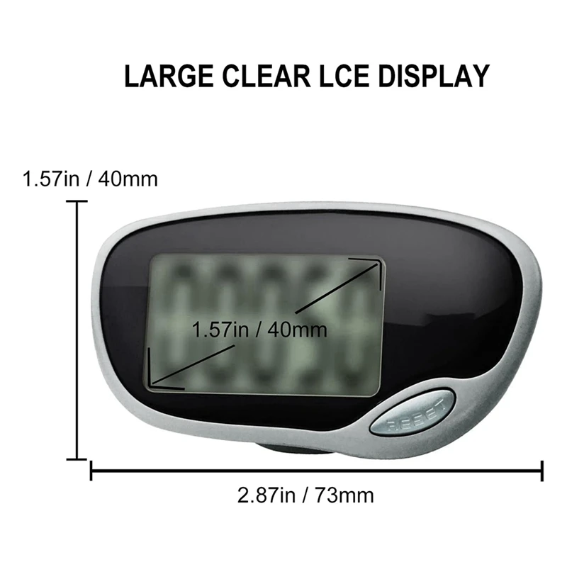 2X Pedometer For Walking, Accurate Pedometer With Big Display And Belt Clip For Men Women Kids And Elders